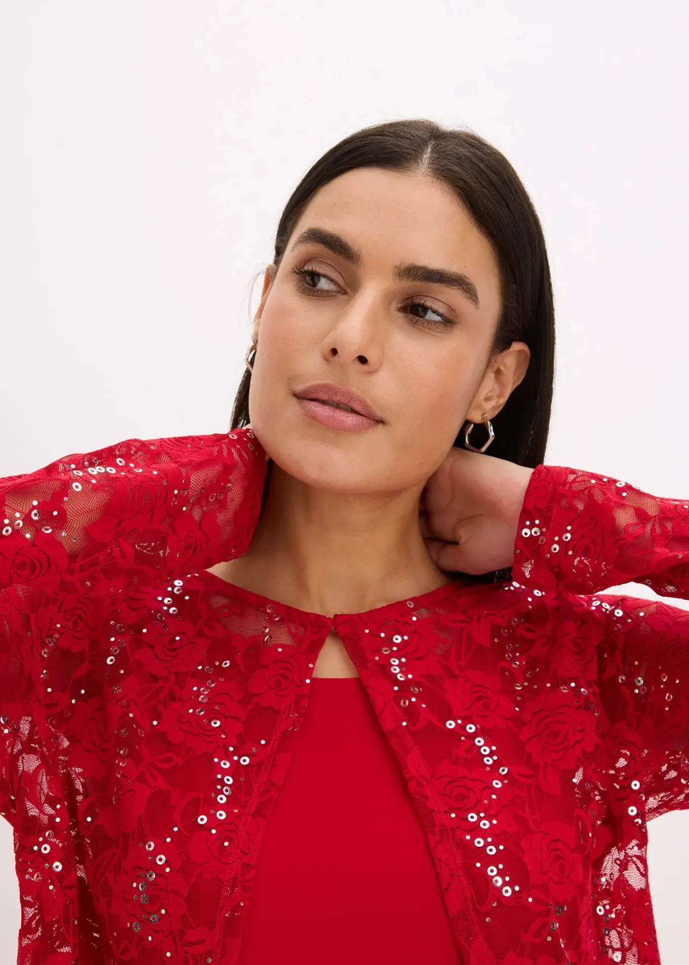 Robe à dentelle (ens. 2 pces)