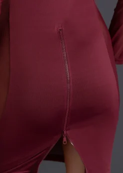 Robe à fermeture zippée