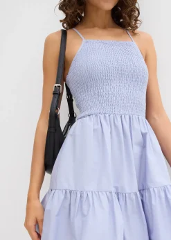 Robe à fines bretelles 100% coton