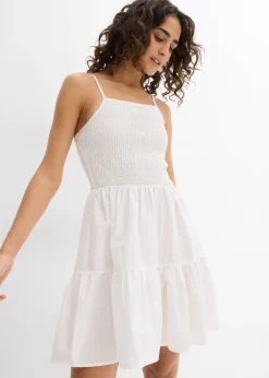 Robe à fines bretelles 100% coton