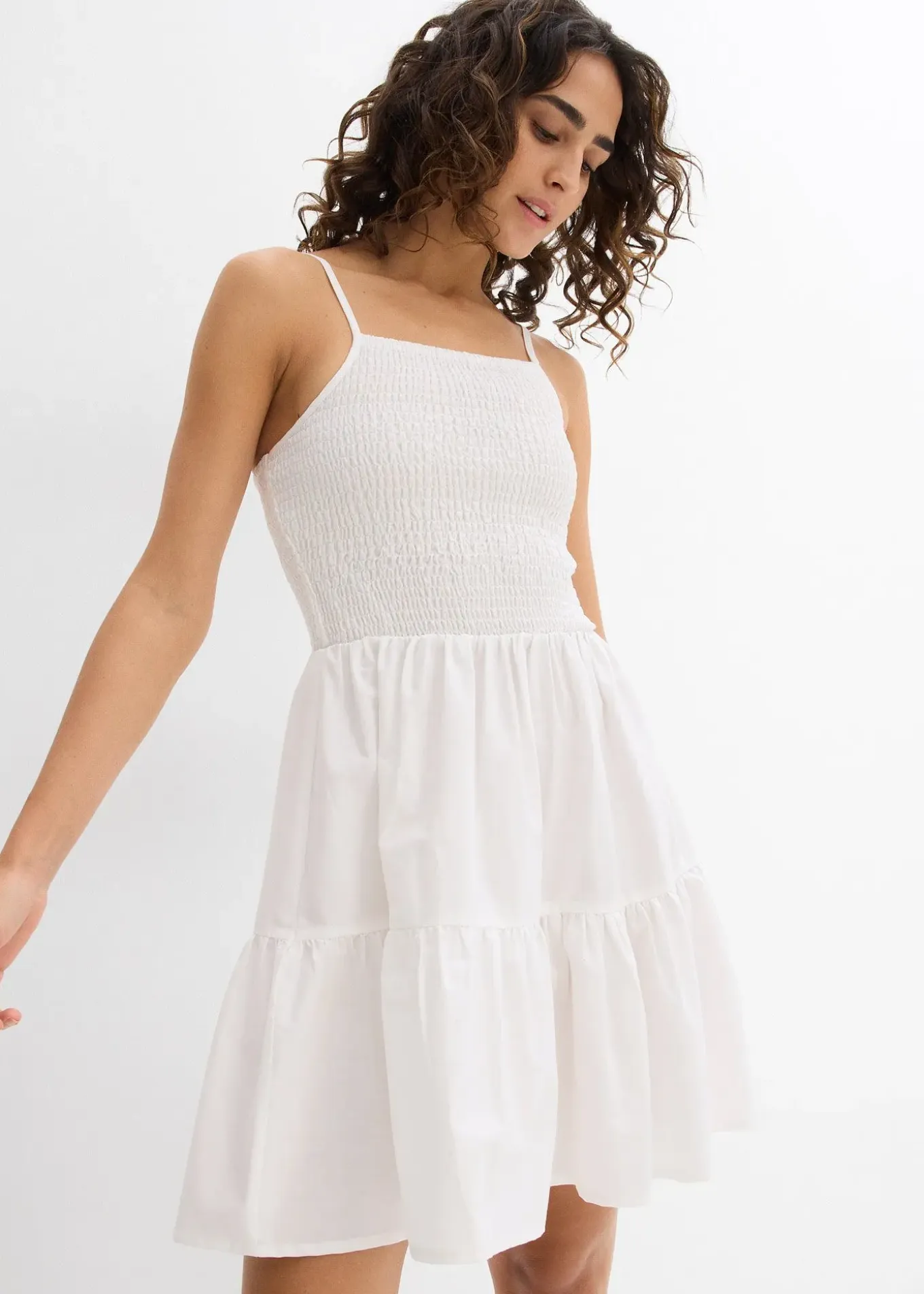 Robe à fines bretelles 100% coton