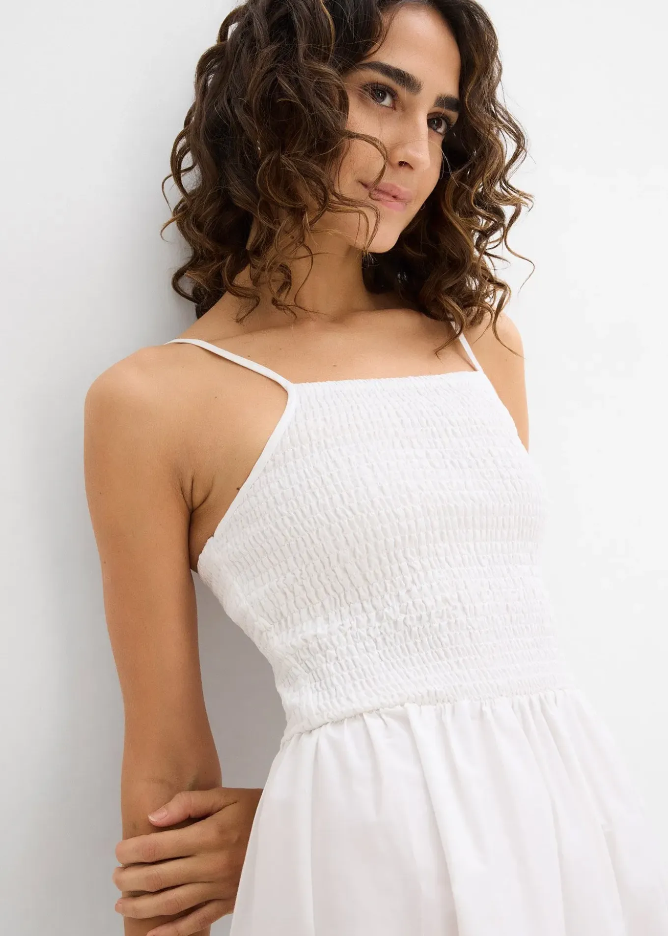 Robe à fines bretelles 100% coton