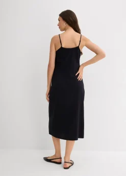 Robe à fines bretelles en flanelle 100% coton