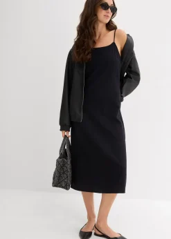 Robe à fines bretelles en flanelle 100% coton