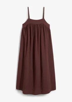 Robe à fines bretelles en viscose mélangée