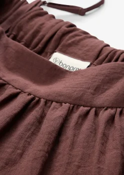 Robe à fines bretelles en viscose mélangée