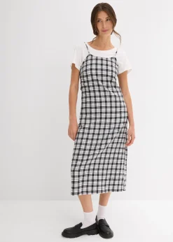 Robe à fines bretelles en flanelle 100% coton