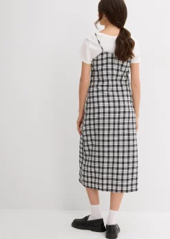 Robe à fines bretelles en flanelle 100% coton