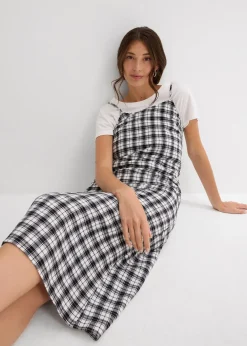 Robe à fines bretelles en flanelle 100% coton