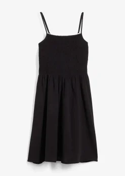 Robe à fines bretelles en gaze de coton