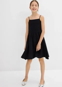 Robe à fines bretelles en gaze de coton