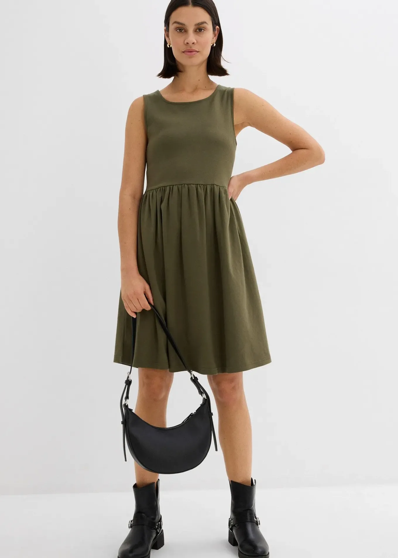 Robe à poches en jersey 100% coton