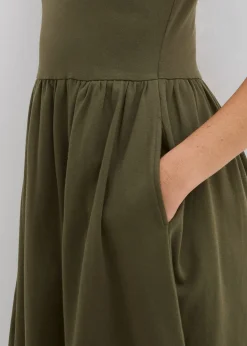 Robe à poches en jersey 100% coton