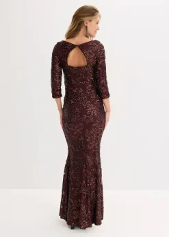 Robe à sequins avec découpe dos