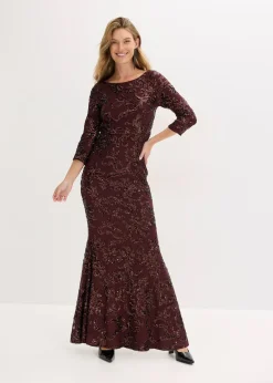 Robe à sequins avec découpe dos
