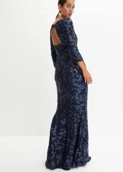 Robe à sequins avec découpe dos