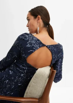 Robe à sequins avec découpe dos