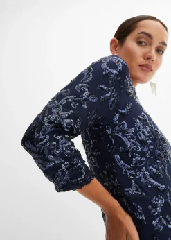 Robe à sequins avec découpe dos