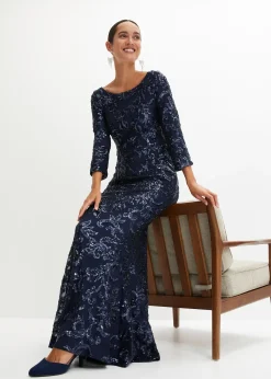 Robe à sequins avec découpe dos