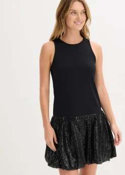 Robe à sequins en jersey milano confortable