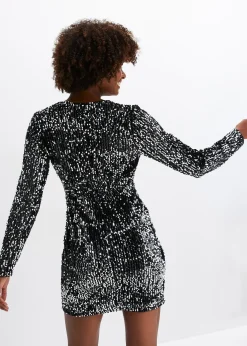 Robe à sequins en velours doux