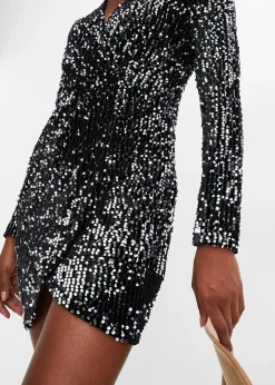 Robe à sequins en velours doux