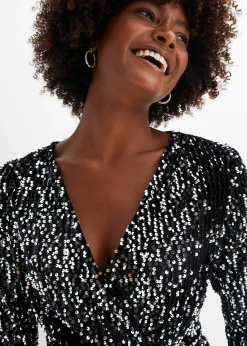 Robe à sequins en velours doux