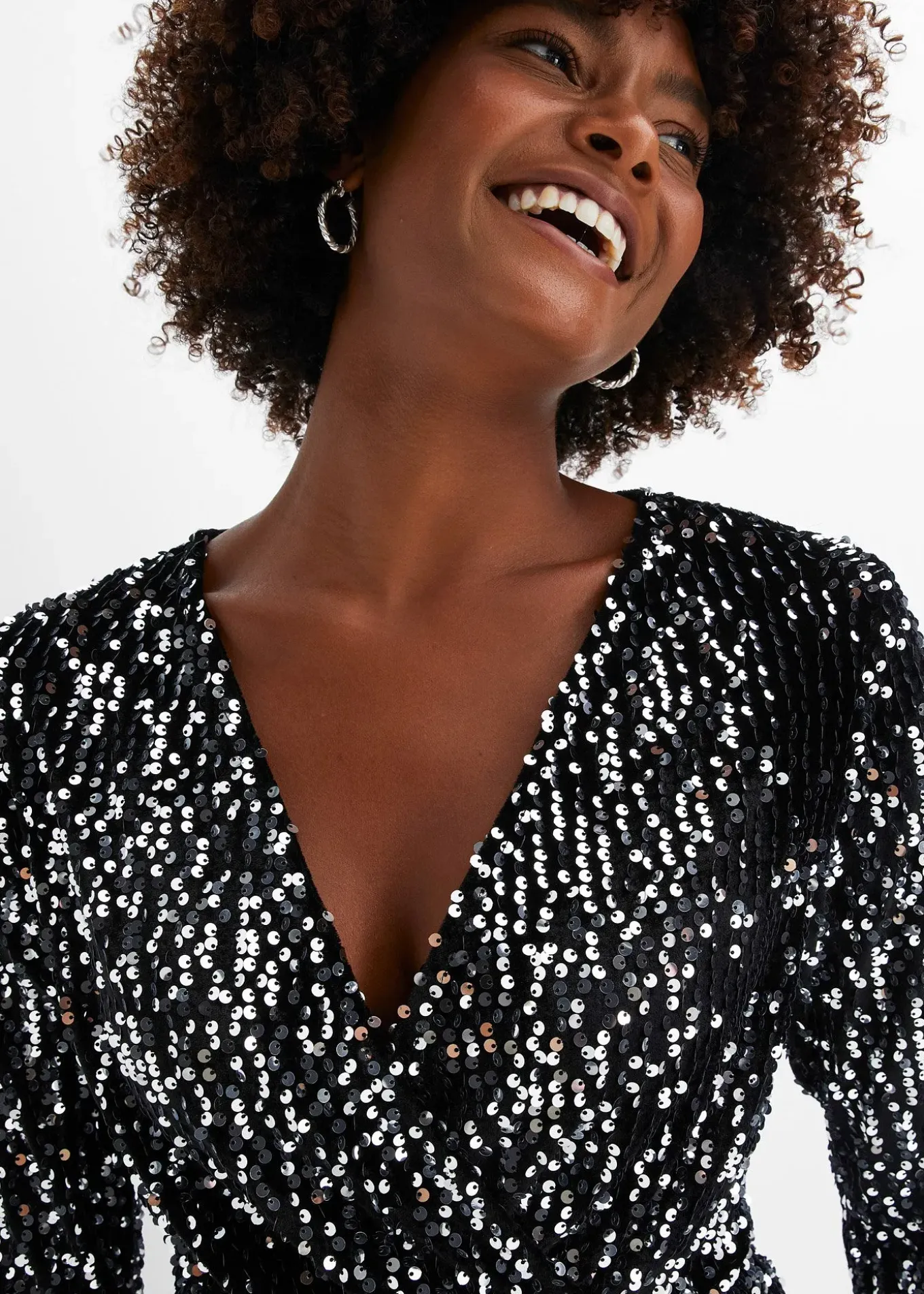 Robe à sequins en velours doux