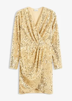 Robe à sequins en velours doux