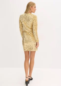 Robe à sequins en velours doux