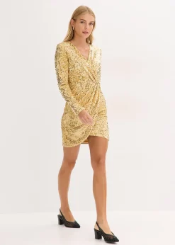 Robe à sequins en velours doux