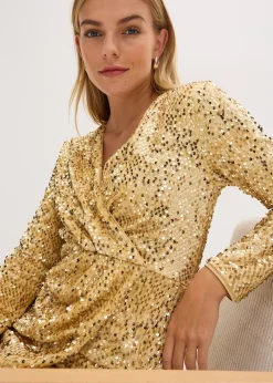 Robe à sequins en velours doux