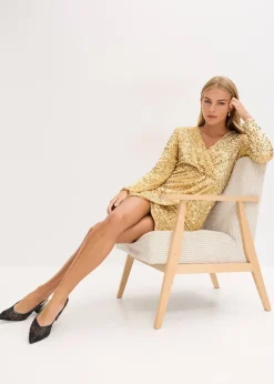 Robe à sequins en velours doux