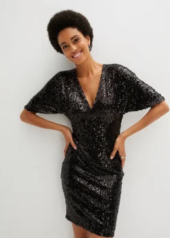 Robe à sequins et décolleté plongeant
