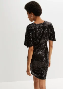 Robe à sequins et décolleté plongeant