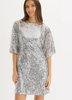 Robe à sequins et détail nœud
