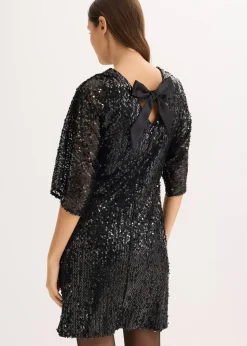 Robe à sequins et détail nœud