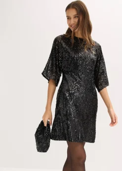 Robe à sequins et détail nœud