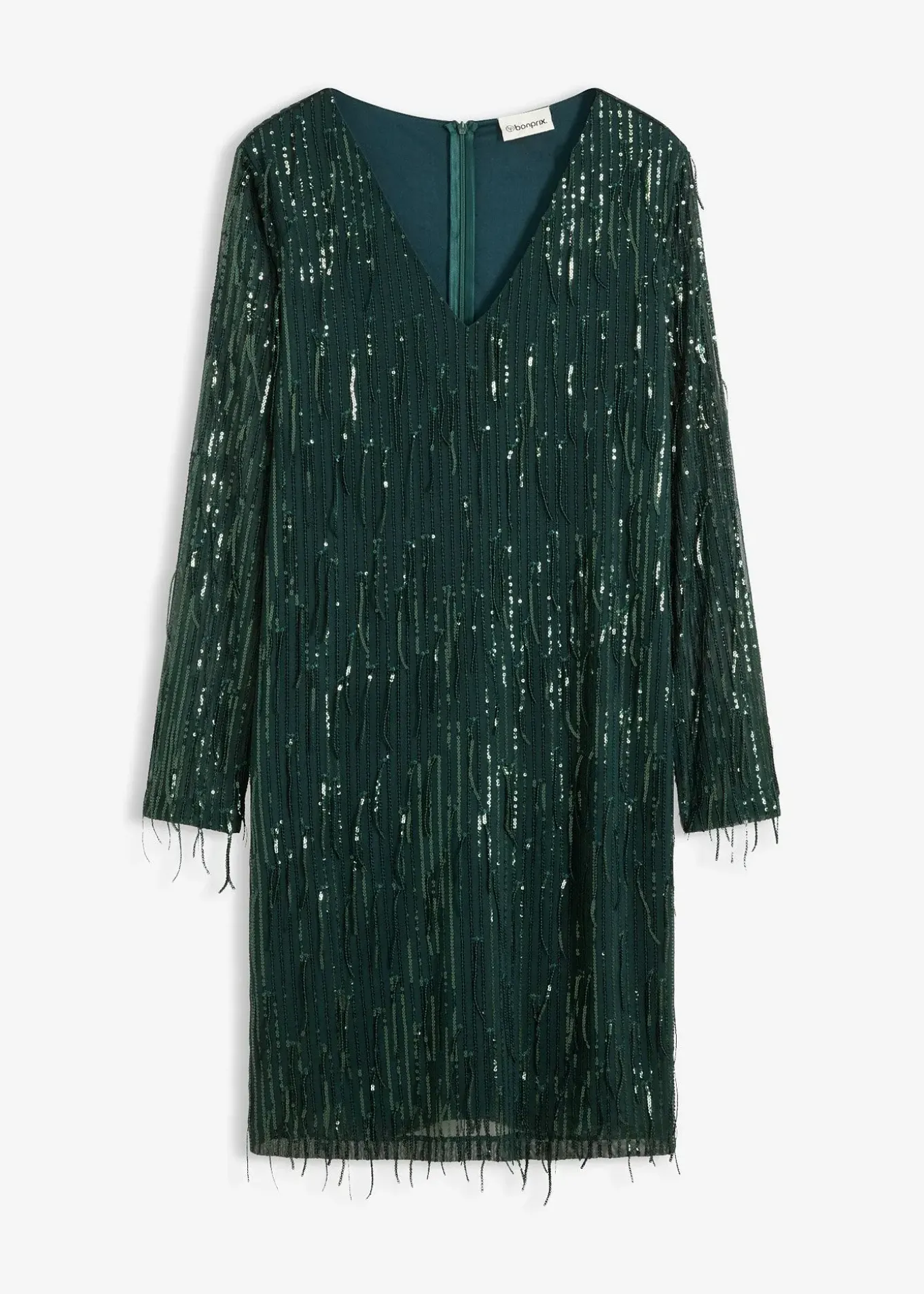 Robe à sequins et franges