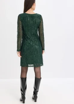 Robe à sequins et franges