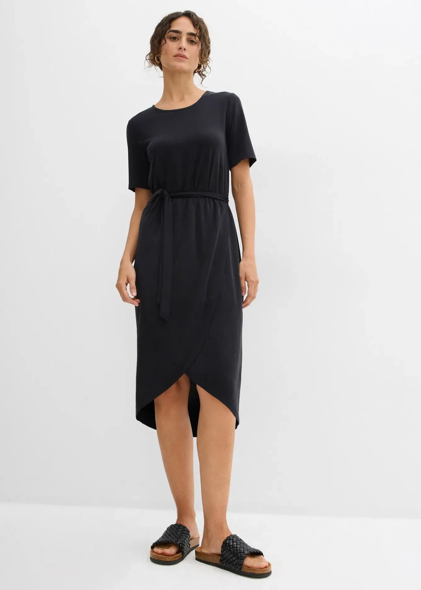 Robe ajustée en jersey de viscose mélangée
