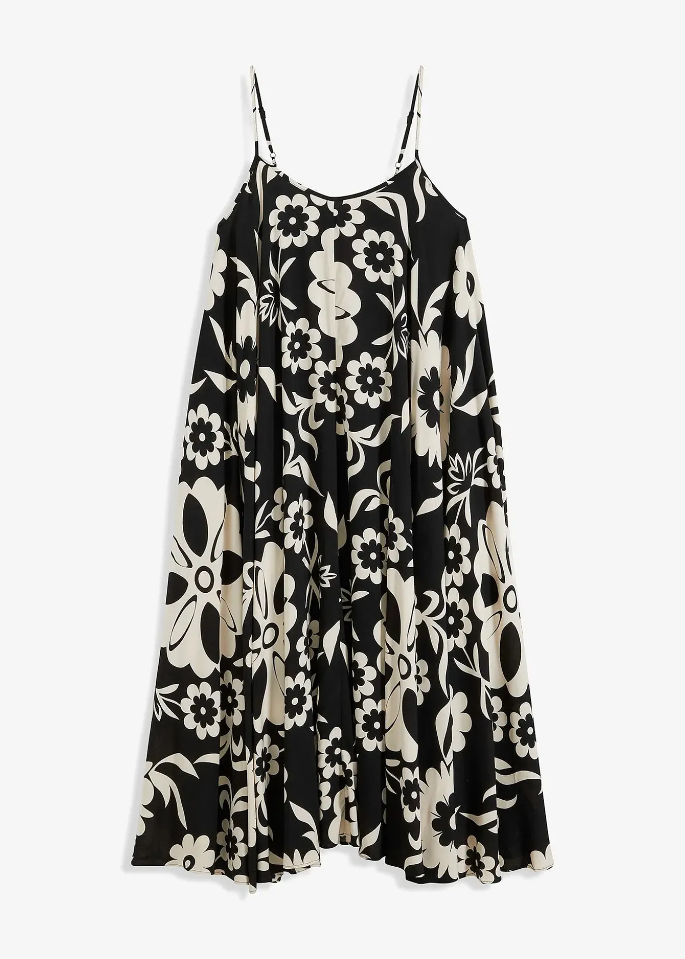 Robe ample à bretelles en viscose fluide