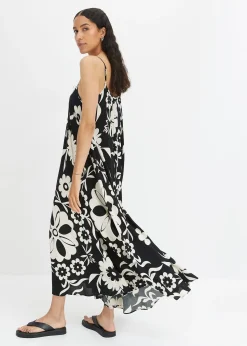 Robe ample à bretelles en viscose fluide