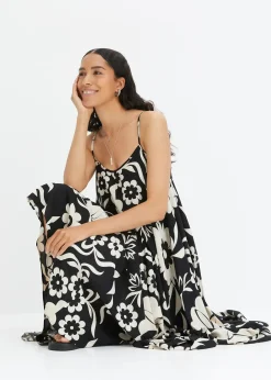 Robe ample à bretelles en viscose fluide