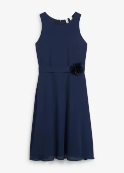 Robe avec fleur appliquée