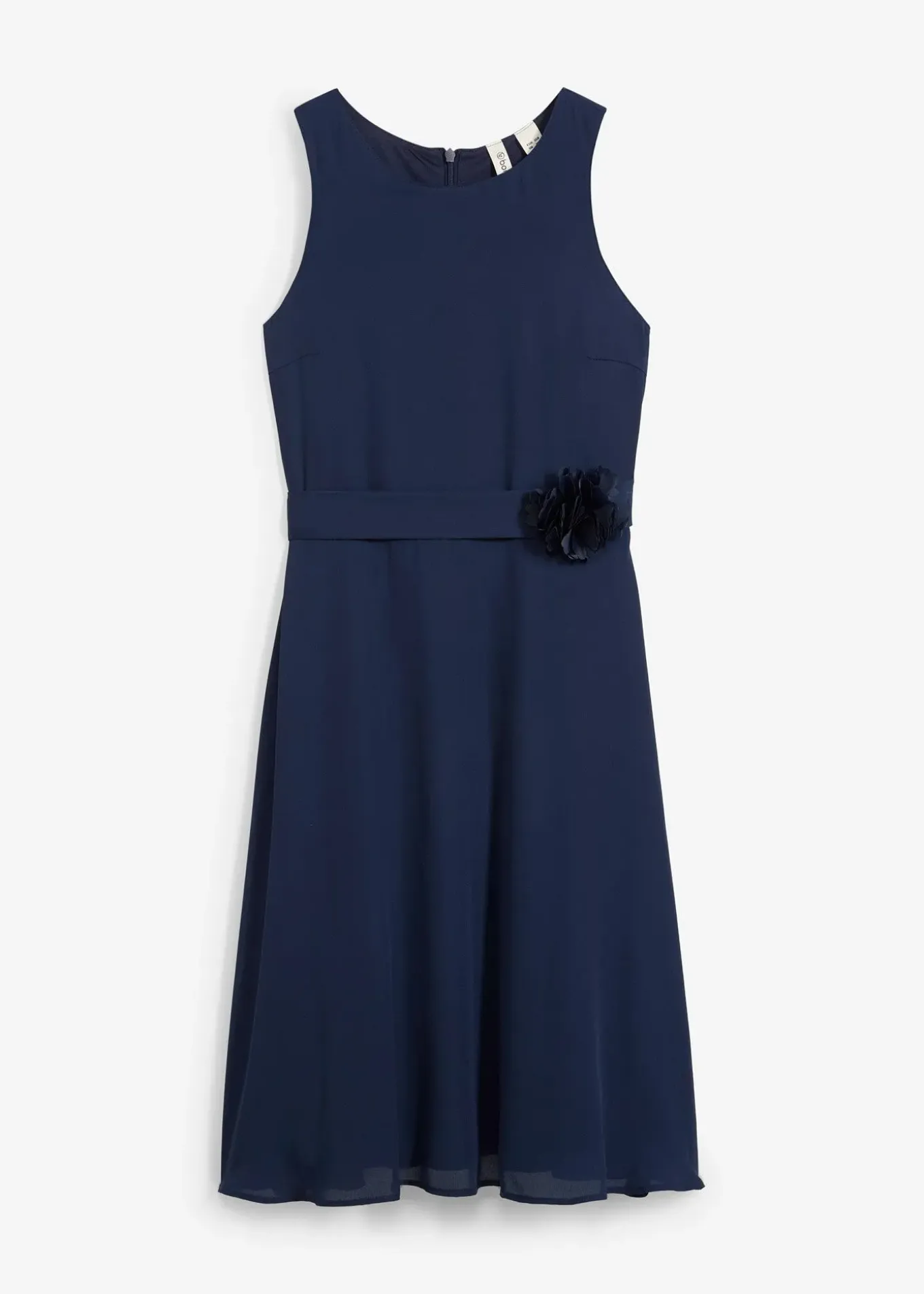 Robe avec fleur appliquée