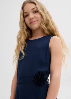 Robe avec fleur appliquée