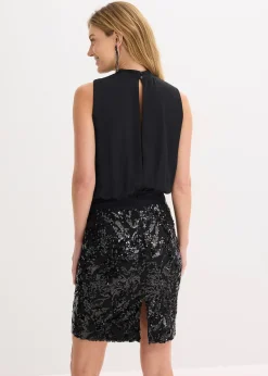 Robe avec jupe à sequins