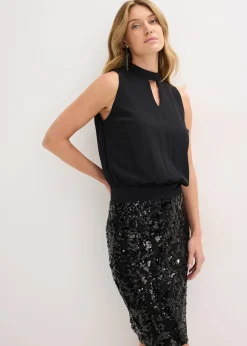 Robe avec jupe à sequins