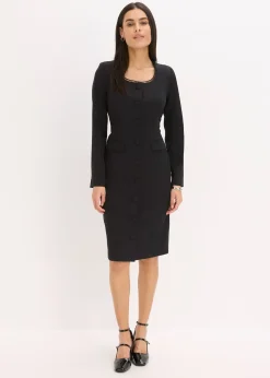 Robe blazer avec bordure en dentelle